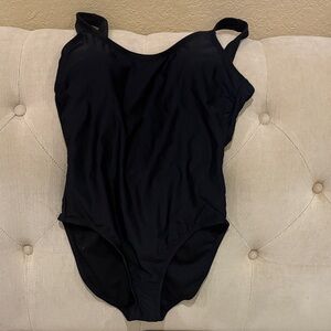 Xhilaration Black Women's One Piece Swimsuit